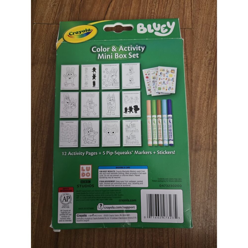 Crayola Color & Activity Mini Box Bluey - Picture 3 of 3
